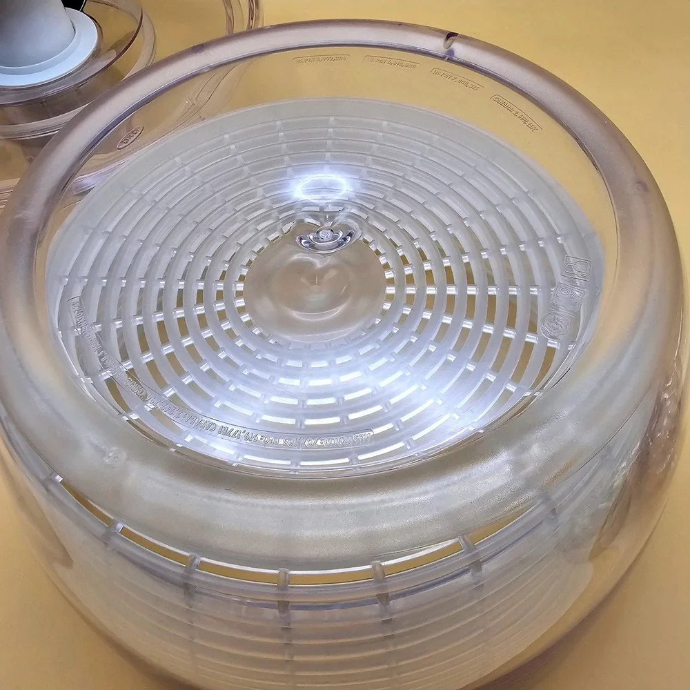 OXO‎ Good Grips Salad Spinner Large Clear White Black